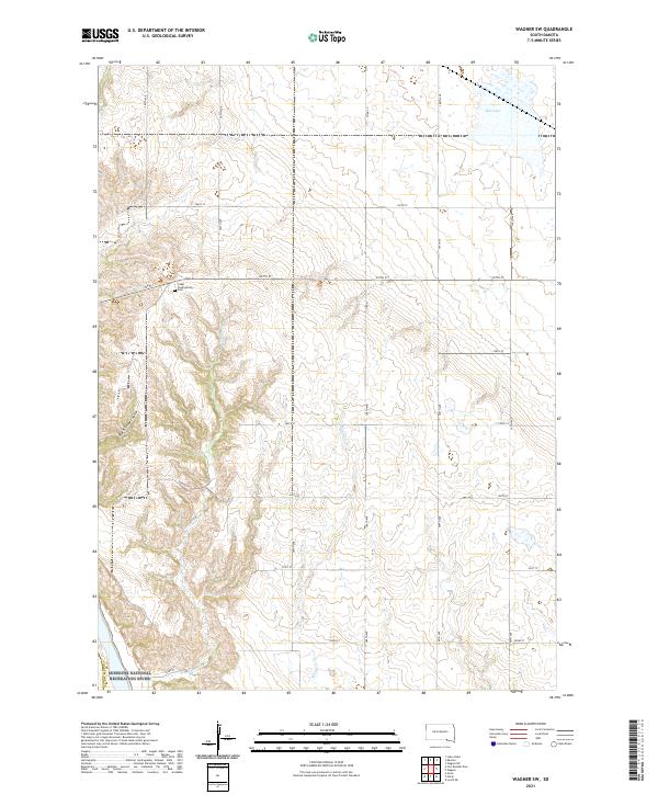 Wagner SW topographic map thumbnail