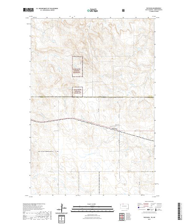 Watauga 2021 topographic map thumbnail