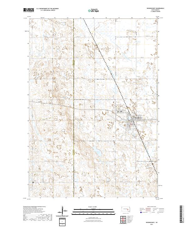 Woonsocket 2021 topographic map thumbnail