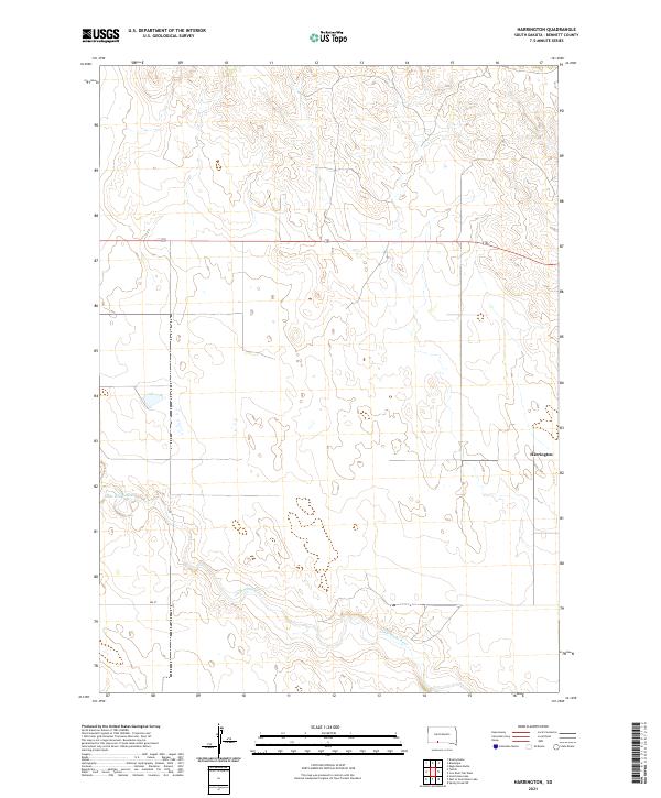 Harrington topographic map thumbnail