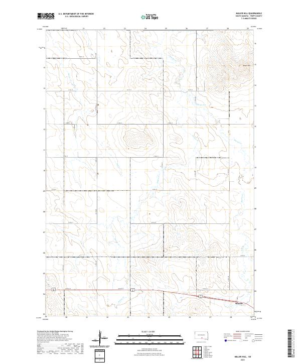 Miller Hill topographic map thumbnail