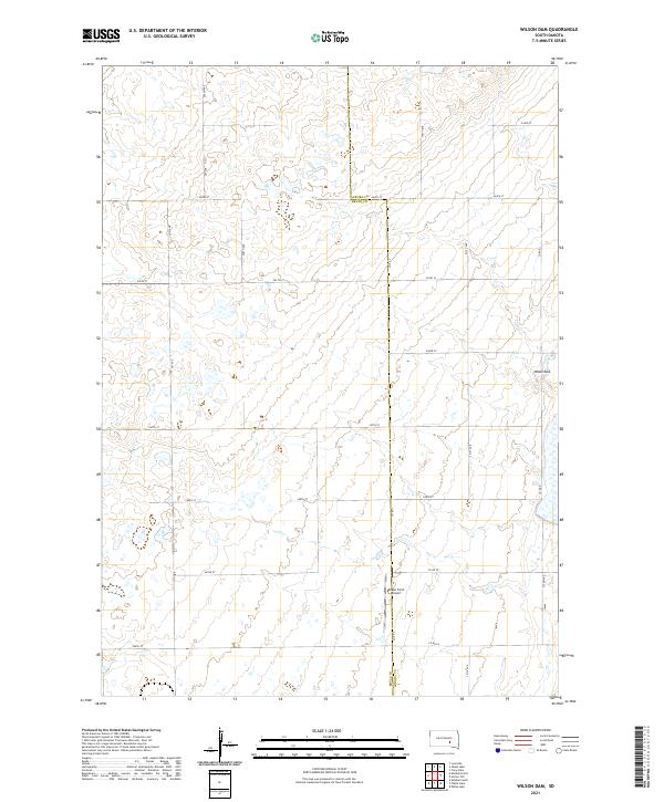 Wilson Dam 2021 topographic map thumbnail