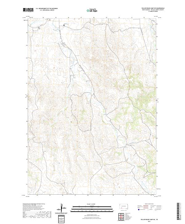 Yellow Bear Camp SW topographic map thumbnail