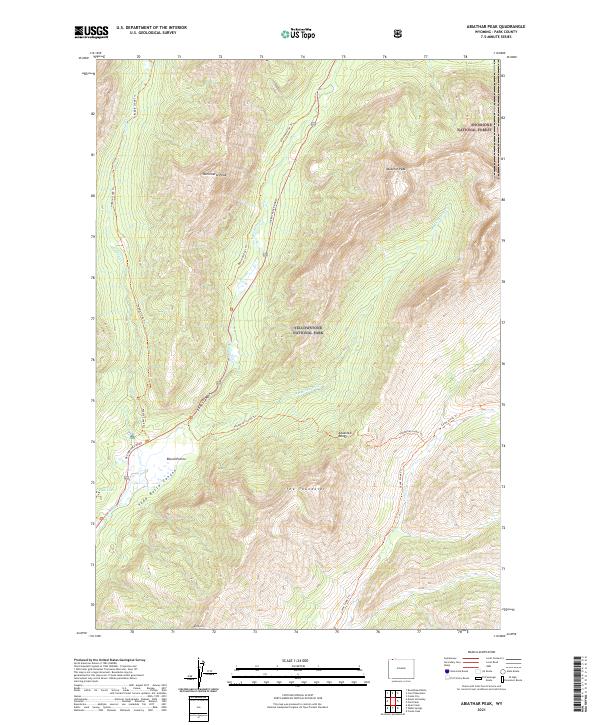 Abiathar Peak topographic map thumbnail