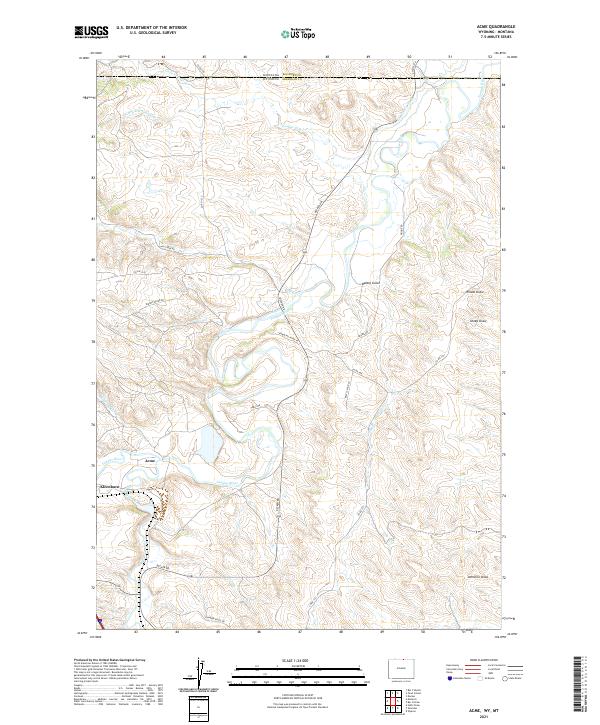 Acme topographic map thumbnail