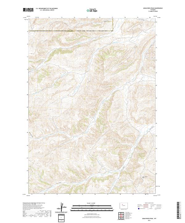 Adam Weiss Peak topographic map thumbnail