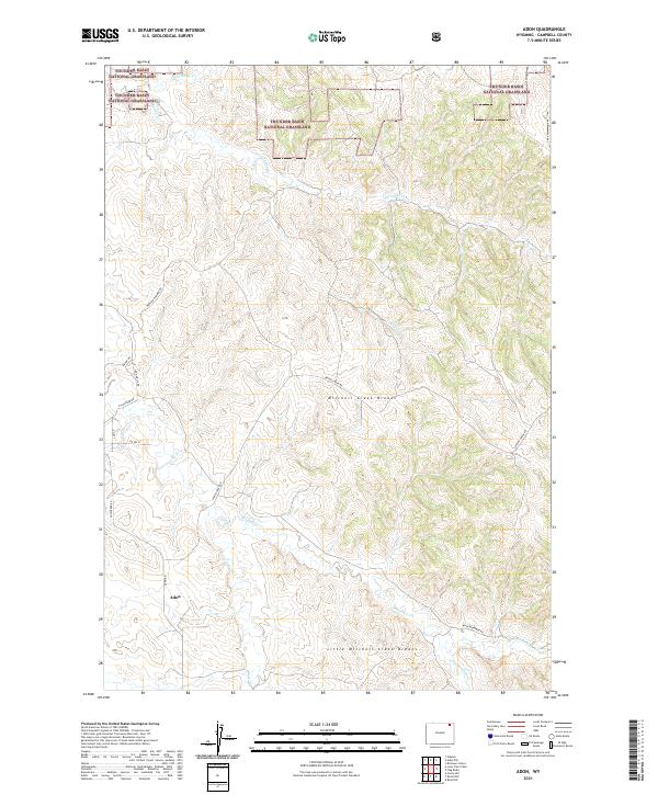 Adon topographic map thumbnail
