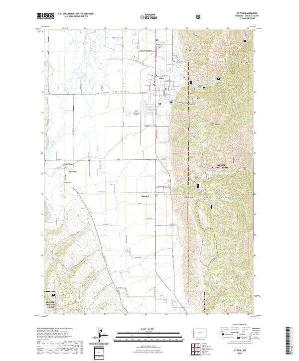Afton topographic map thumbnail