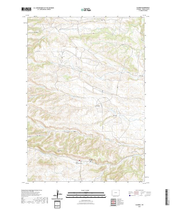 Aladdin topographic map thumbnail