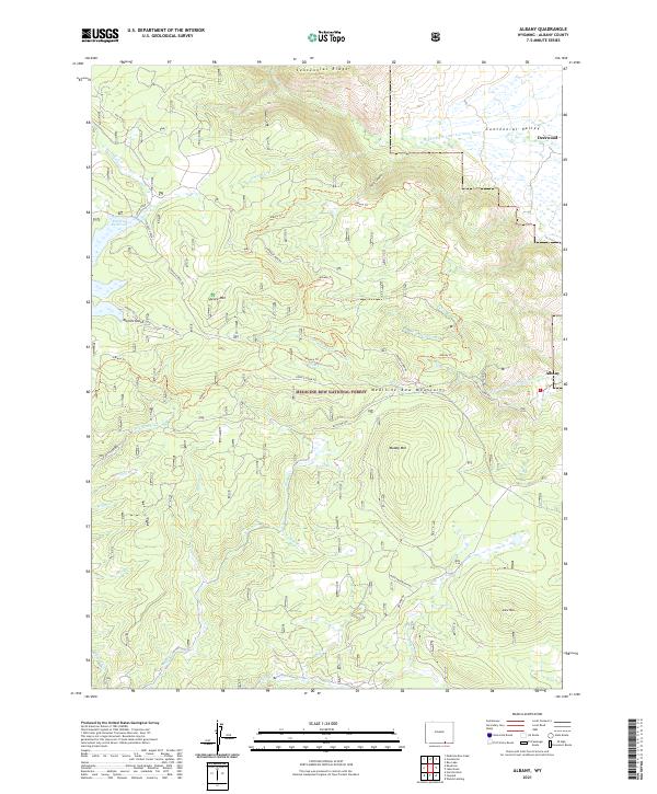 Albany topographic map thumbnail