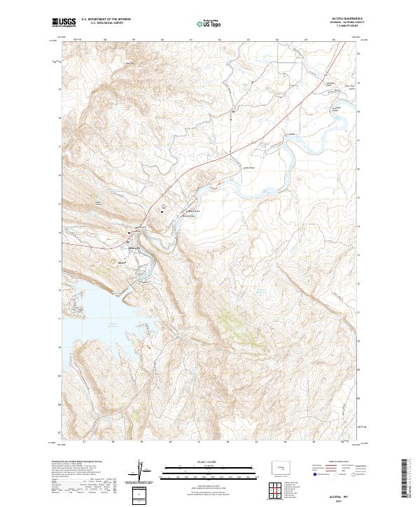 Alcova topographic map thumbnail
