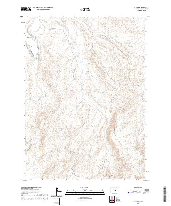 Alcova SE topographic map thumbnail