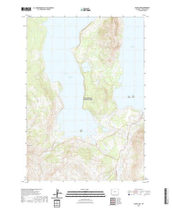 Alder Lake topographic map thumbnail