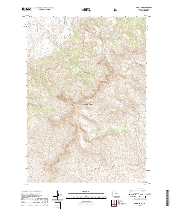 Aldrich Basin topographic map thumbnail