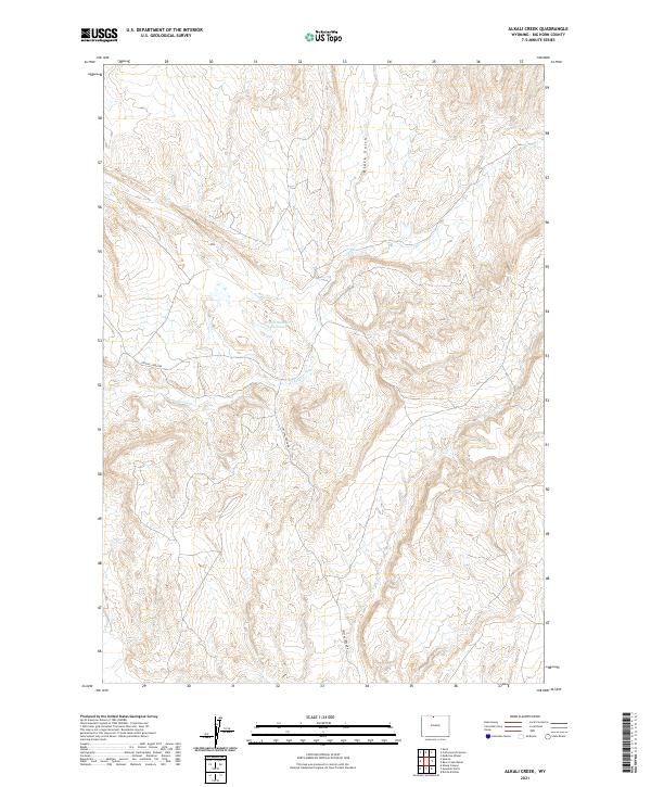 Alkali Creek topographic map thumbnail