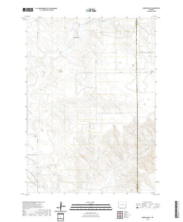 Amend Ranch topographic map thumbnail