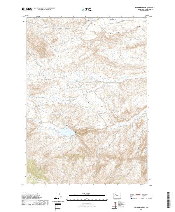 Anchor Reservoir topographic map thumbnail