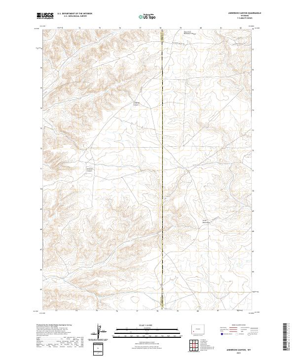 Anderson Canyon topographic map thumbnail