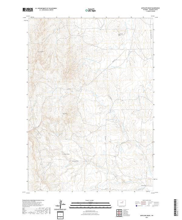 Antelope Draw topographic map thumbnail