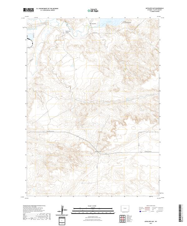 Antelope Gap topographic map thumbnail