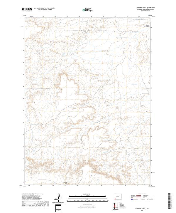 Antelope Knoll topographic map thumbnail