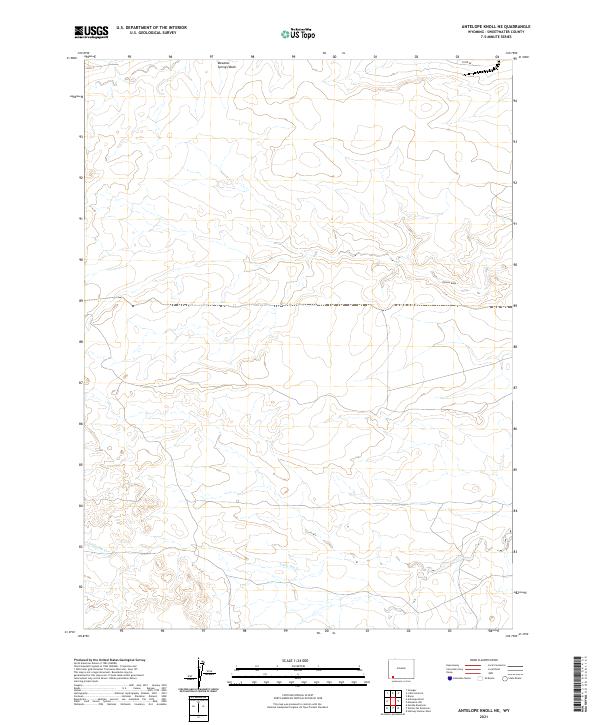 Antelope Knoll NE topographic map thumbnail