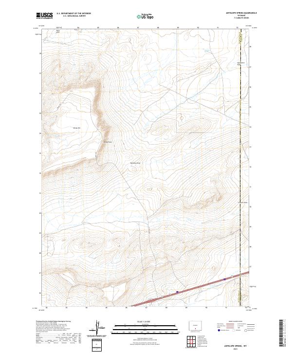 Antelope Spring topographic map thumbnail