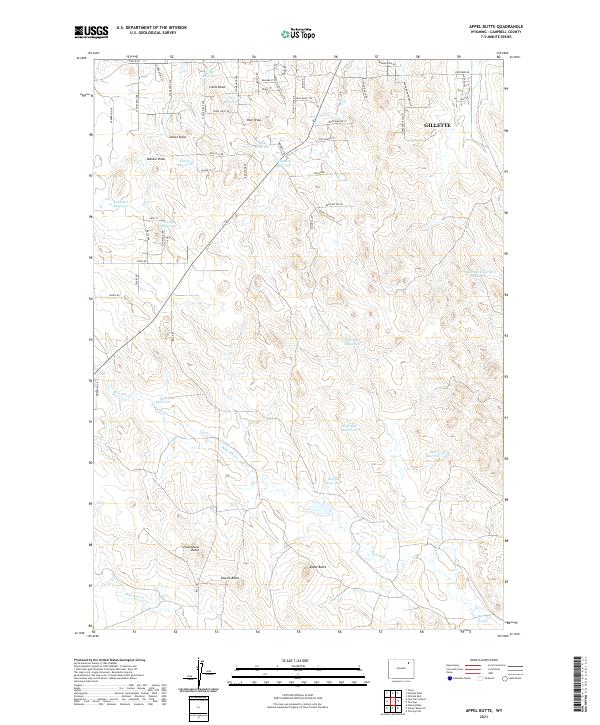 Appel Butte topographic map thumbnail