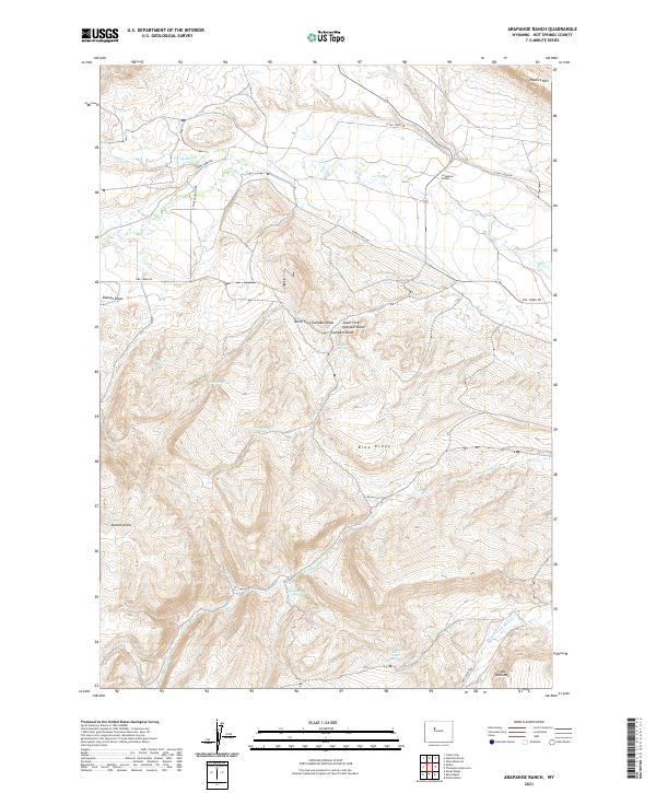 Arapahoe Ranch topographic map thumbnail