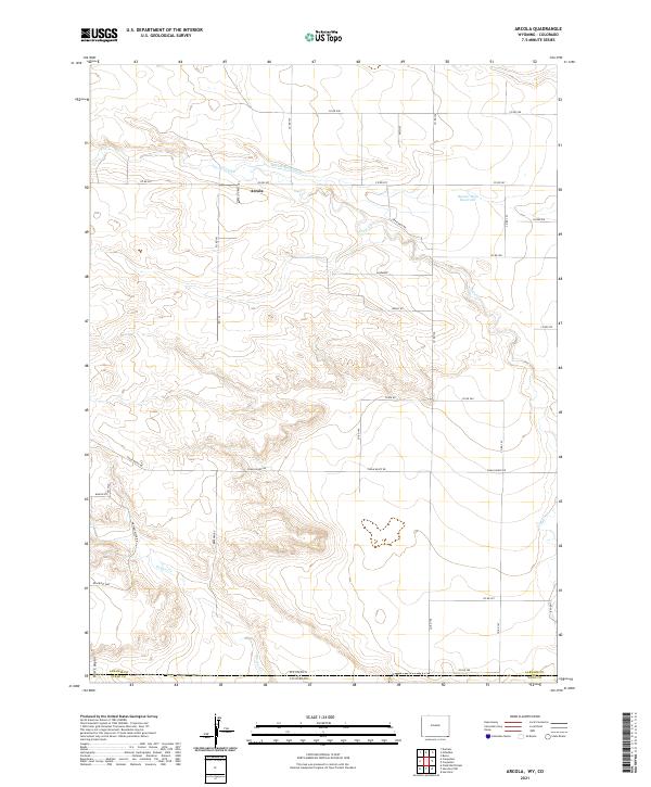 Arcola topographic map thumbnail