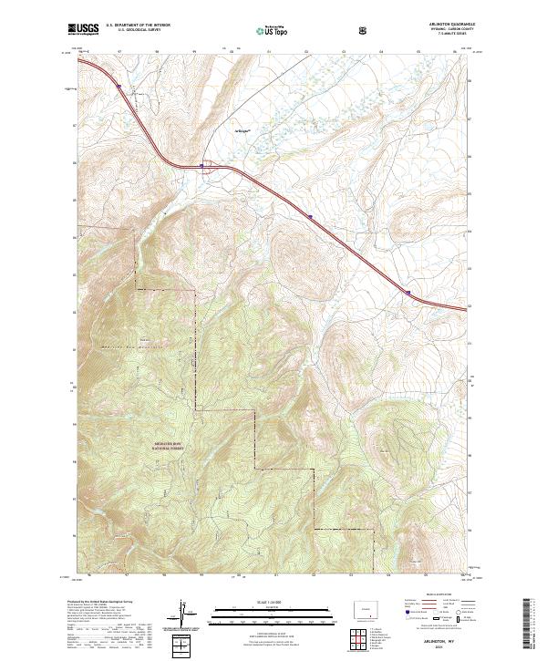 Arlington topographic map thumbnail