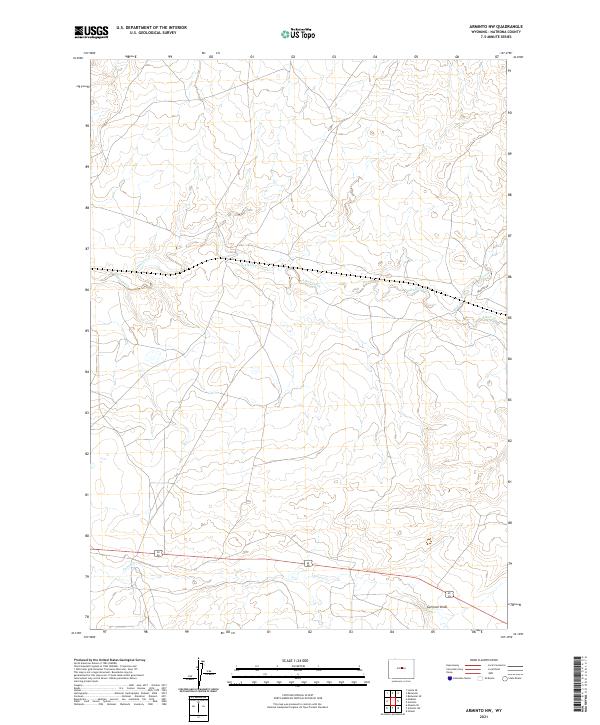 Arminto NW topographic map thumbnail
