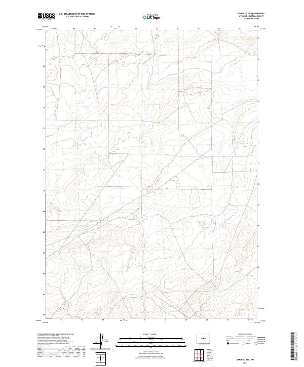 Arminto SW topographic map thumbnail