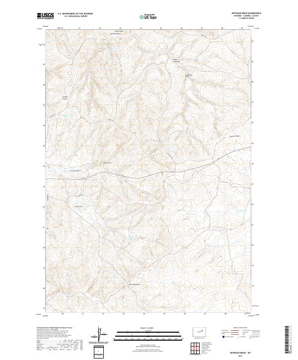 Artesian Draw topographic map thumbnail