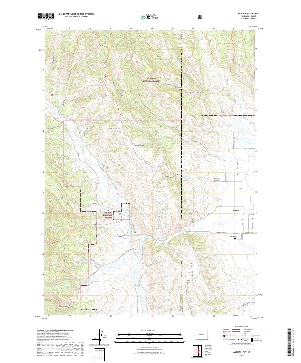 Auburn topographic map thumbnail
