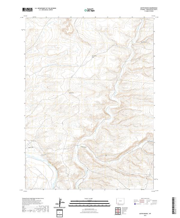 Austin Ranch topographic map thumbnail