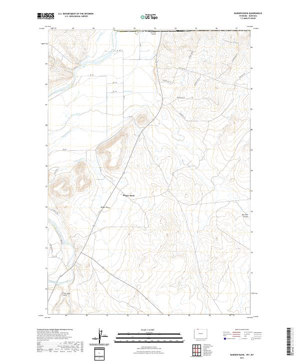 Badger Basin topographic map thumbnail