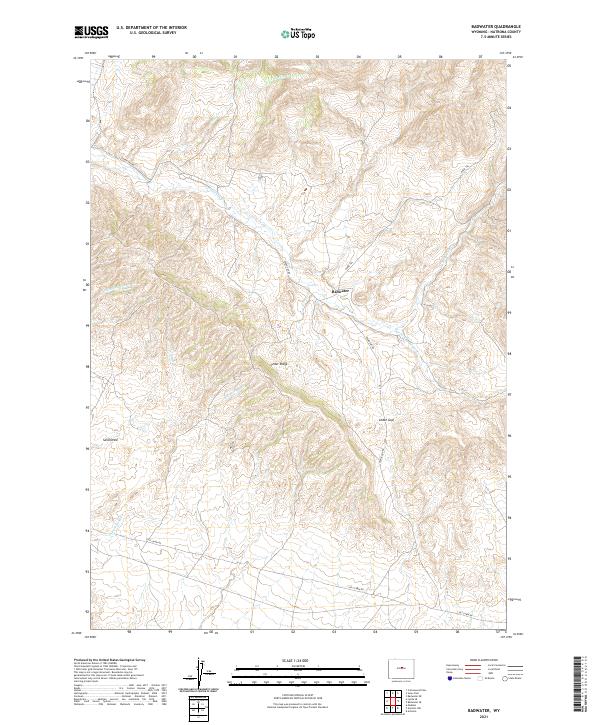 Badwater topographic map thumbnail