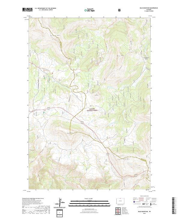 Bald Mountain topographic map thumbnail
