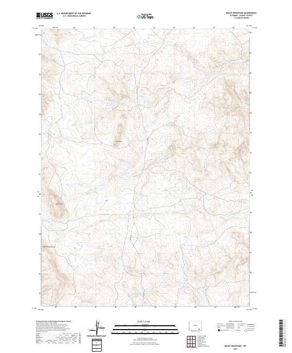 Baldy Mountain topographic map thumbnail