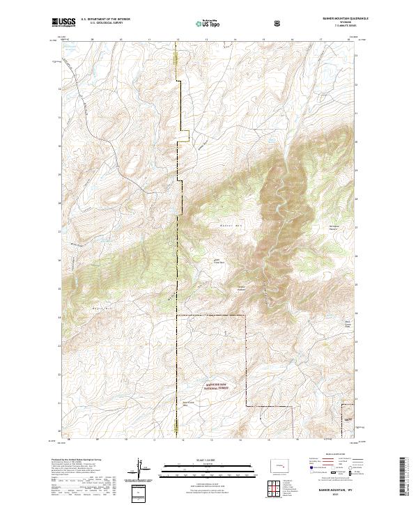 Banner Mountain topographic map thumbnail