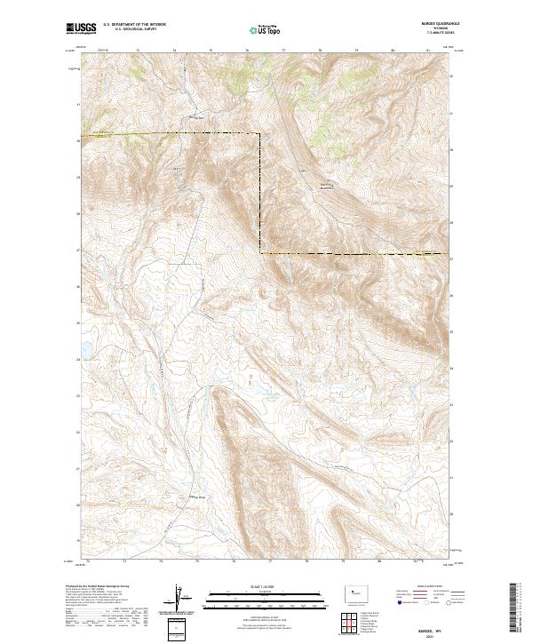 Bargee topographic map thumbnail