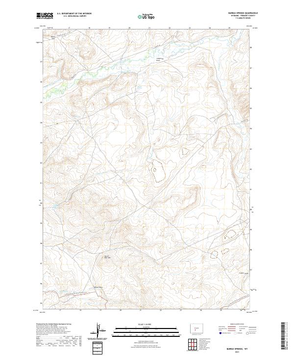 Barras Springs topographic map thumbnail