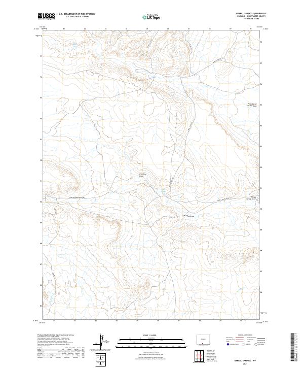 Barrel Springs topographic map thumbnail