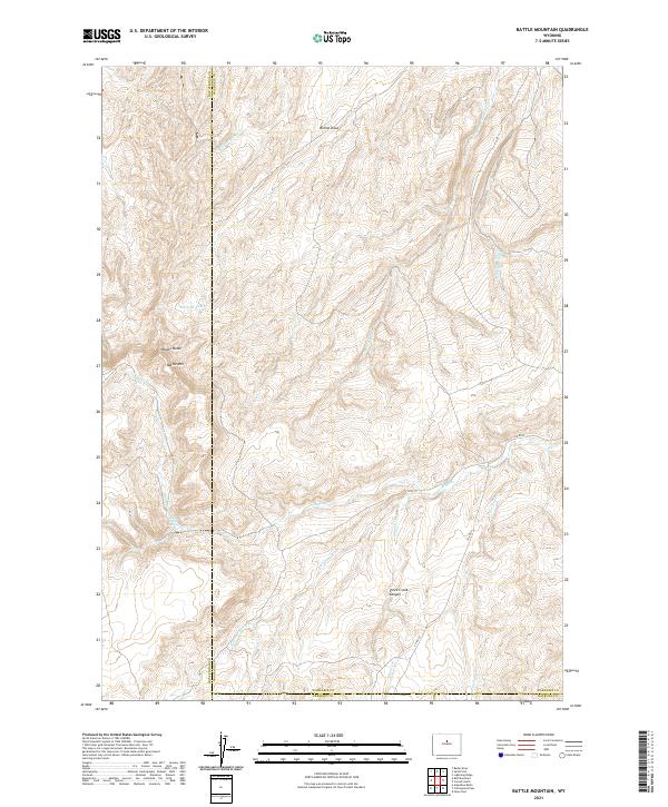 Battle Mountain topographic map thumbnail