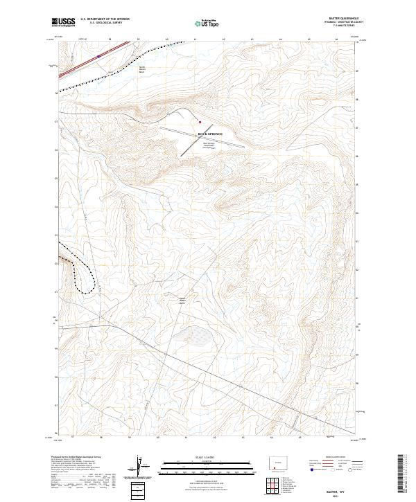 Baxter topographic map thumbnail