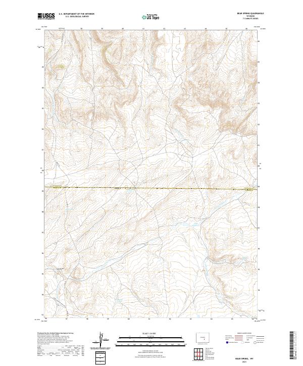 Bear Spring topographic map thumbnail