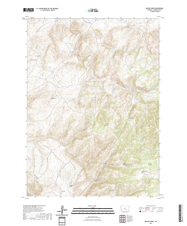 Beaver Creek topographic map thumbnail