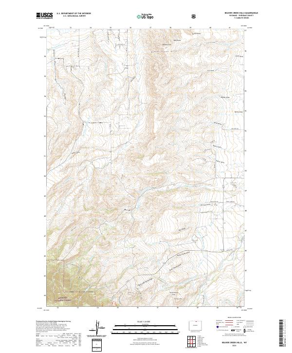 Beaver Creek Hills topographic map thumbnail