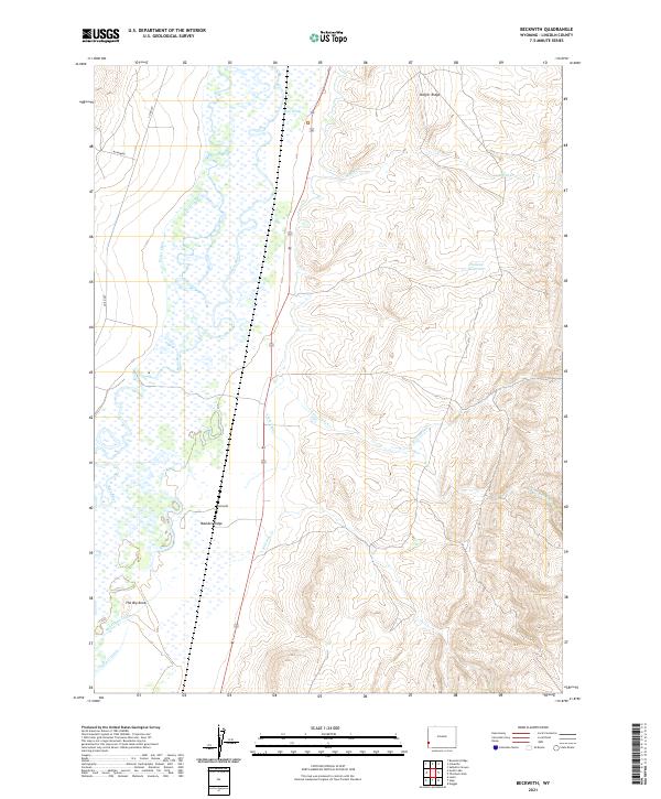 Beckwith topographic map thumbnail